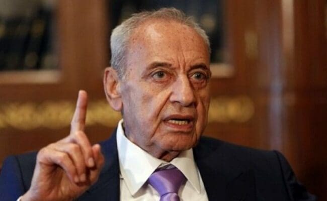 لبنان- بري: العدوان الإسرائيلي على لبنان جريمة حرب