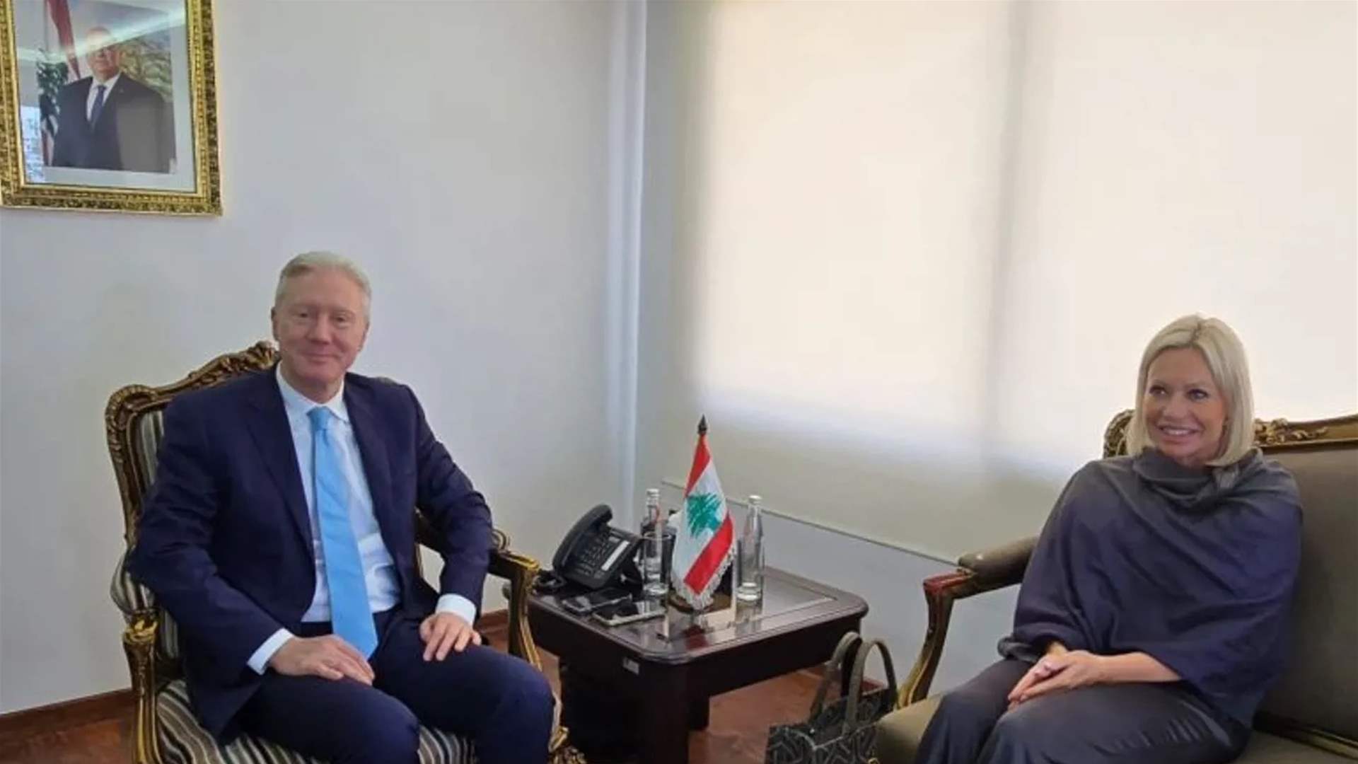 لبنان- رجي يستعرض مع بلاسخارت التطورات السياسية والأمنية في لبنان