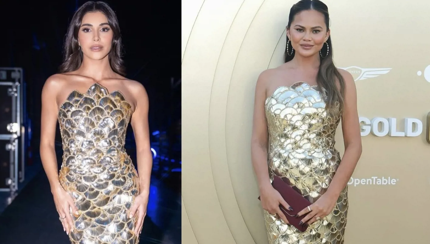 كريسي تيغن تلفت الأنظار في حفل "غولد هاوس" بفستان ارتدته سابقاً ياسمينا زيتون