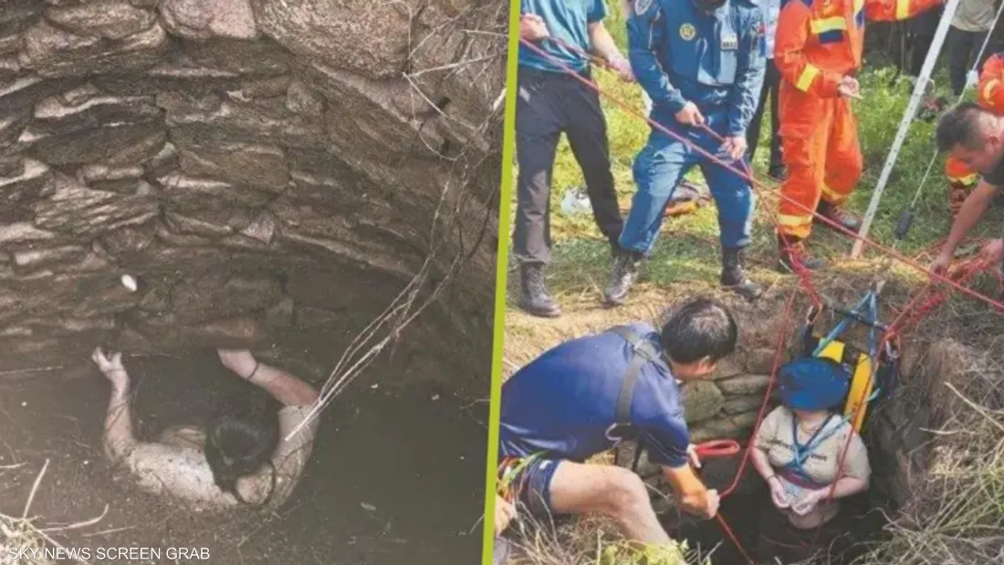 نجاة سيدة صينية بعد 54 ساعة في بئر مهجور تعجّ بالبعوض والأفاعي