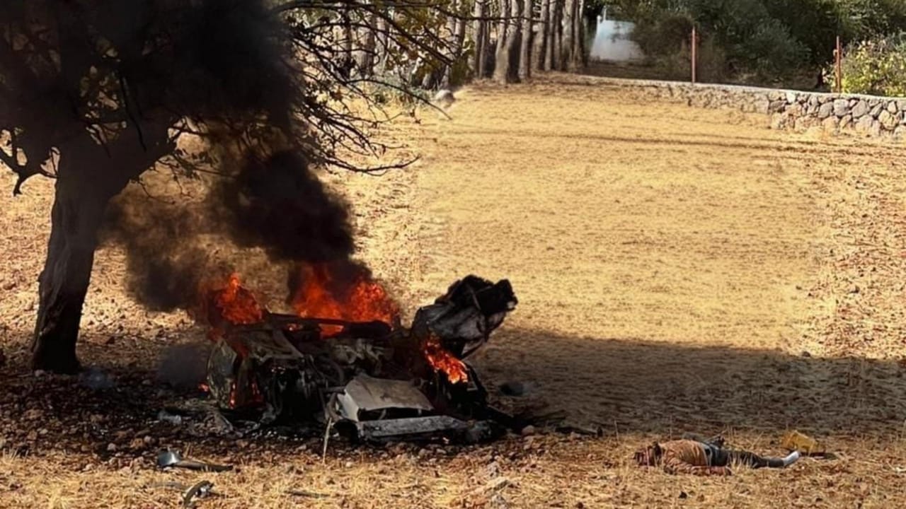 لبنان-غارة إسرائيلية تستهدف سيارة في راشيا الوادي – البقاع