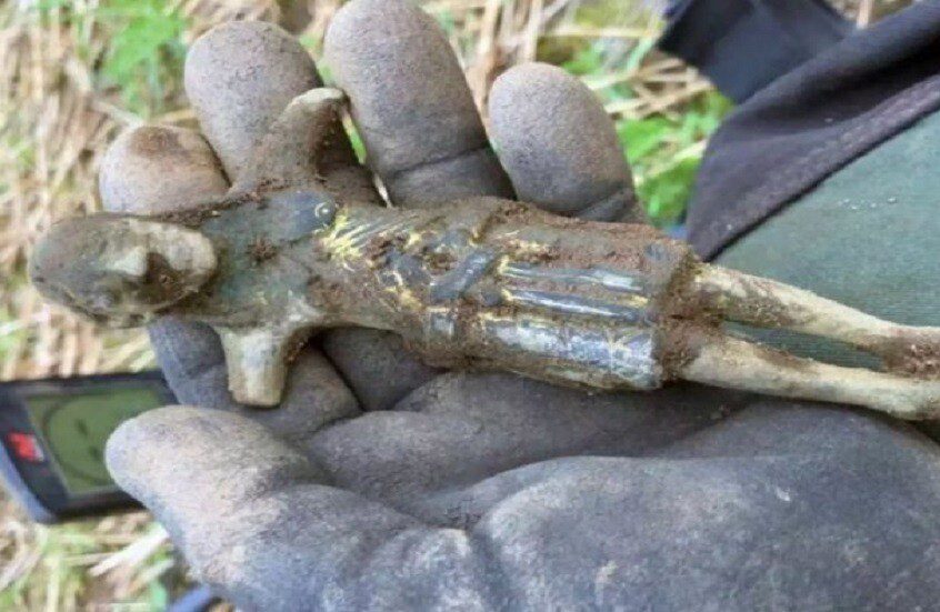 اكتشاف تمثال مذهّب نادر ليسوع المسيح في النرويج يعود لـ800 عام