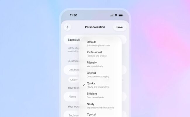 OpenAI تطلق تحديث GPT-5.1 بقدرات تفكير أعلى وخيارات تخصيص أوسع لـChatGPT