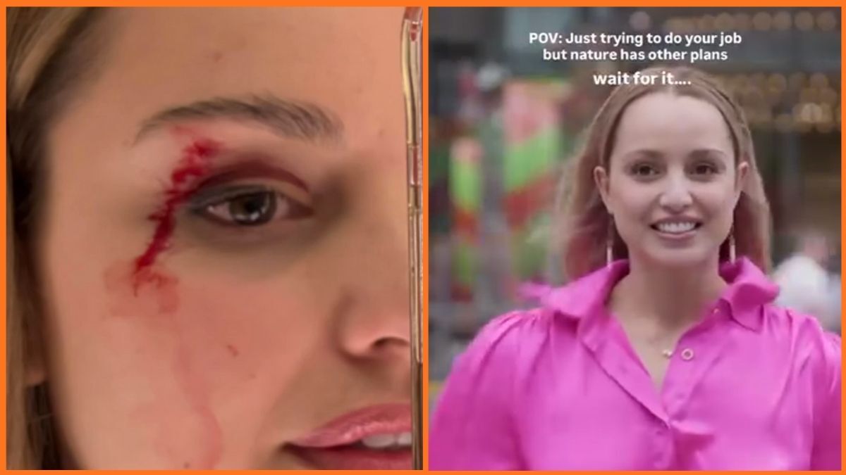 طائر يصطدم بمراسلة نيوزيلندية ويصيبها بجروح خلال بث مباشر