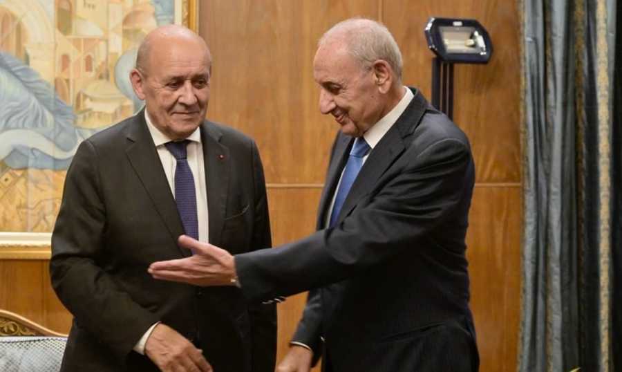 بري يبحث مع لودريان تطورات لبنان والمنطقة ويؤكد الالتزام بالقرار 1701