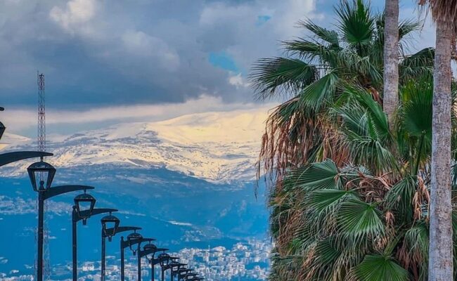 لبنان: طقس متقلب وماطر مع ثلوج ورياح ناشطة.. انفراجات بعد الظهر