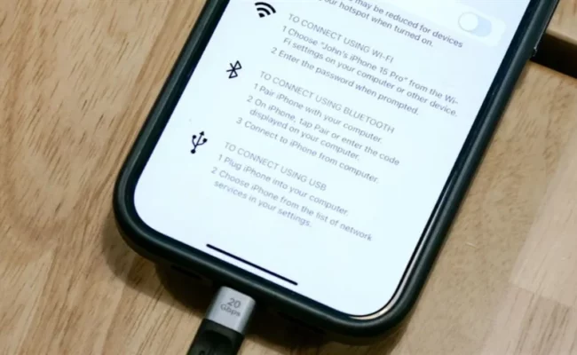 اتصال آمن وسريع: كيف يحوّل الهاتف إلى مصدر إنترنت سلكي عبر USB