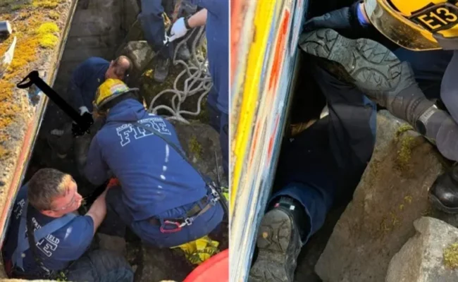 إنقاذ «من حافة الموت» لرجل سقط في صدع صخري بولاية أوريغون