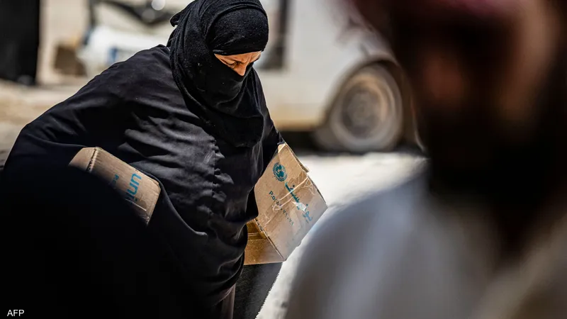 المخيم ضم عددا كبيرا من عائلات داعش