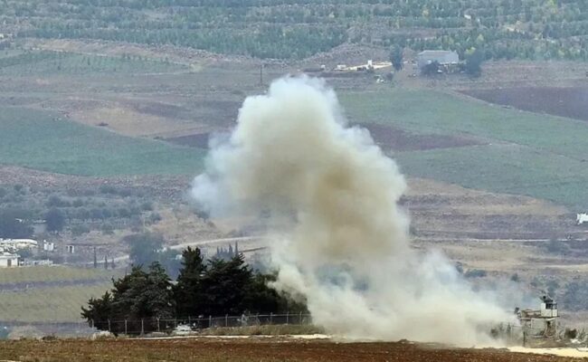 لبنان-غارة على جرود بلدة النبي شيت — photo