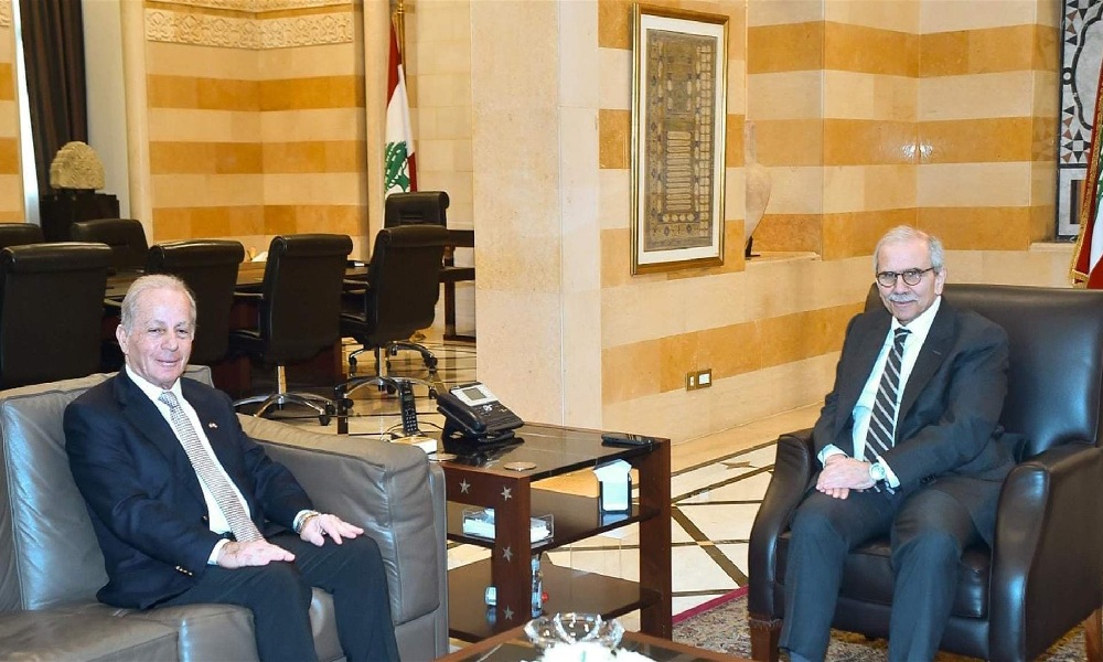 رئيس مجلس الوزراء نواف سلام  والسفير الأميركي لدى لبنان ميشال عيسى