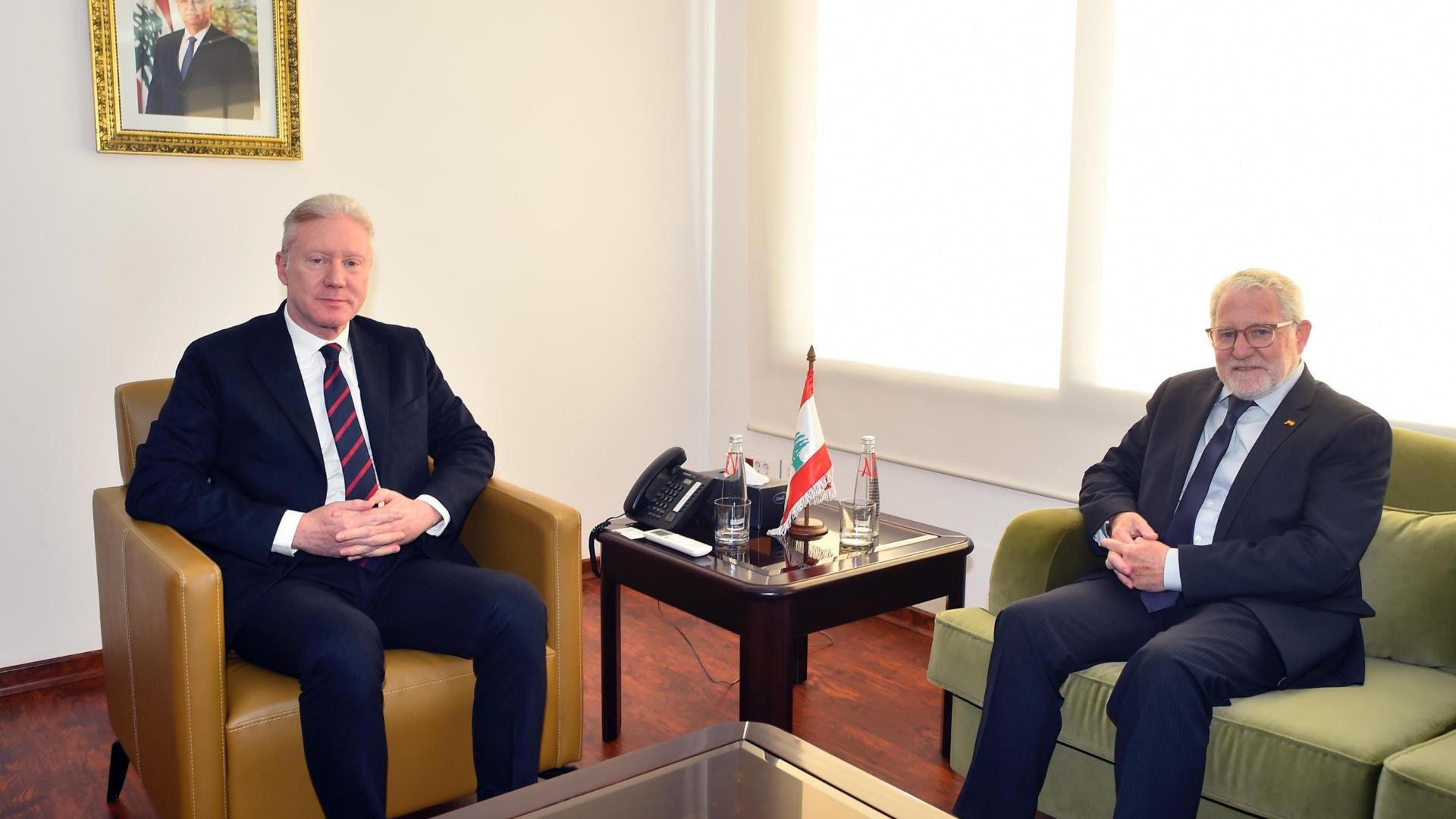 لبنان- رجي يستقبل سفيري كولومبيا وإسبانيا