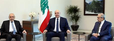 عون وسلام وبري