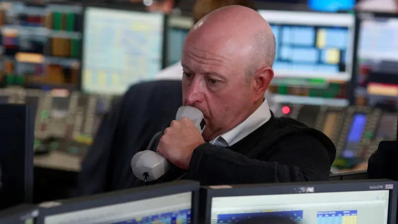 أحد المضاربين على الأسهم الأوروبية