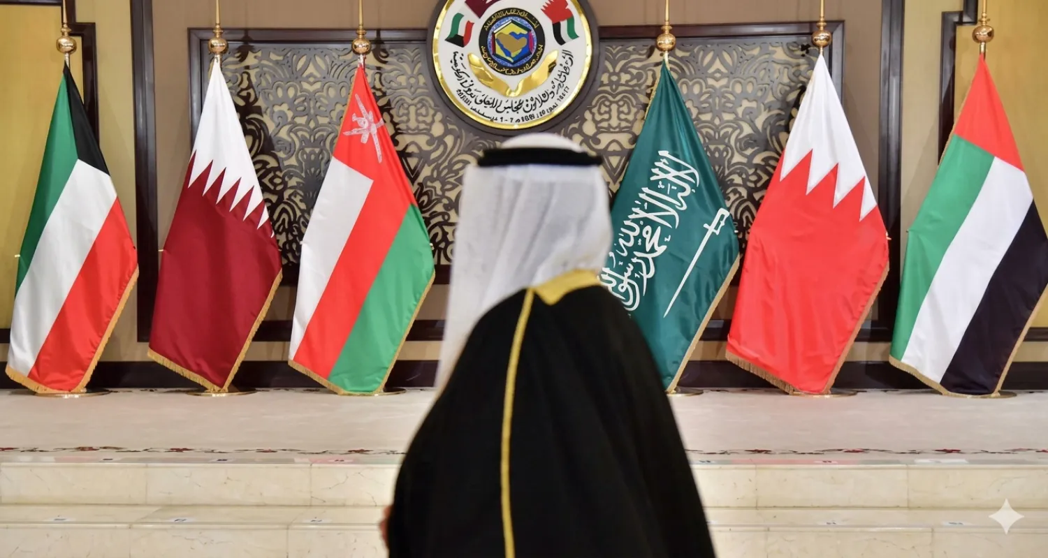 أعلام دول الخليج العربي في إحدى المناسبات