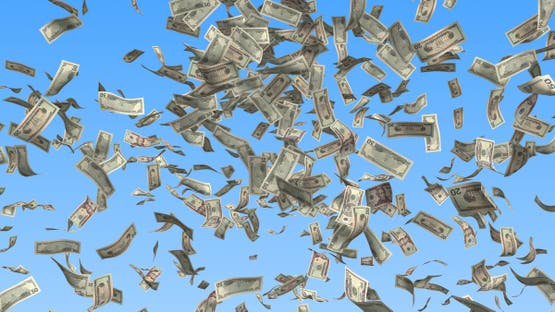 أموال تتساقط من السماء (تعبيرية آيستوك)
