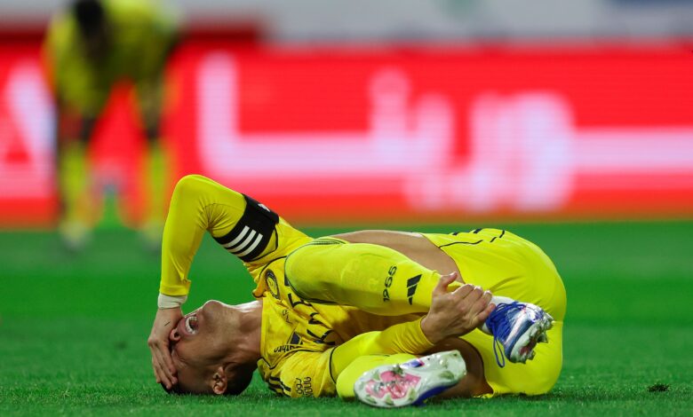 إصابة عضلية لرونالدو