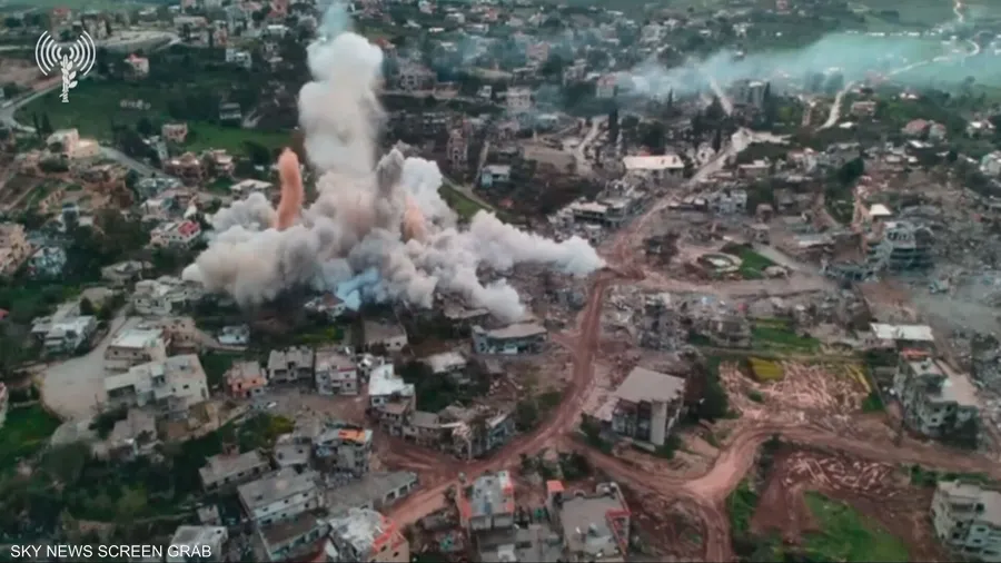 تدمير منشآت تابعة لحزب الله في جنوب لبنان