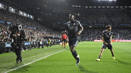 تشواميني سجل الهدف الأول