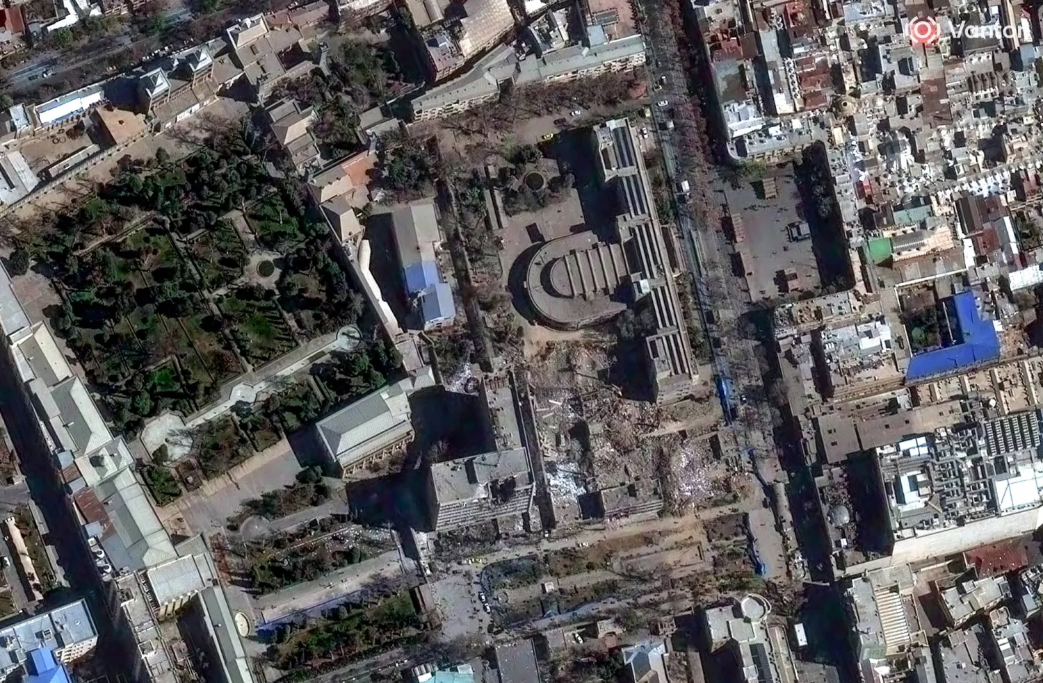 صورة التُقطت بالأقمار الاصطناعية تُظهر آثار الدمار في طهران نتيجة الغارات