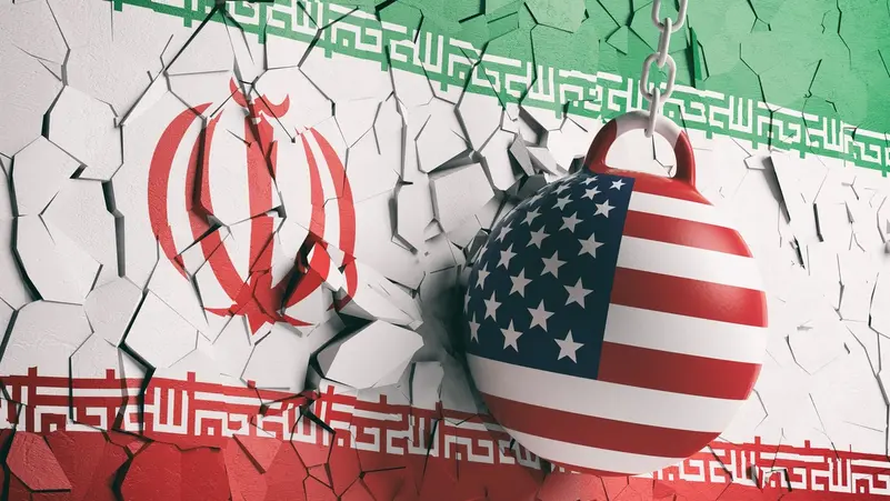 صورة تعبيرية عن الحرب بين إيران وأميركا