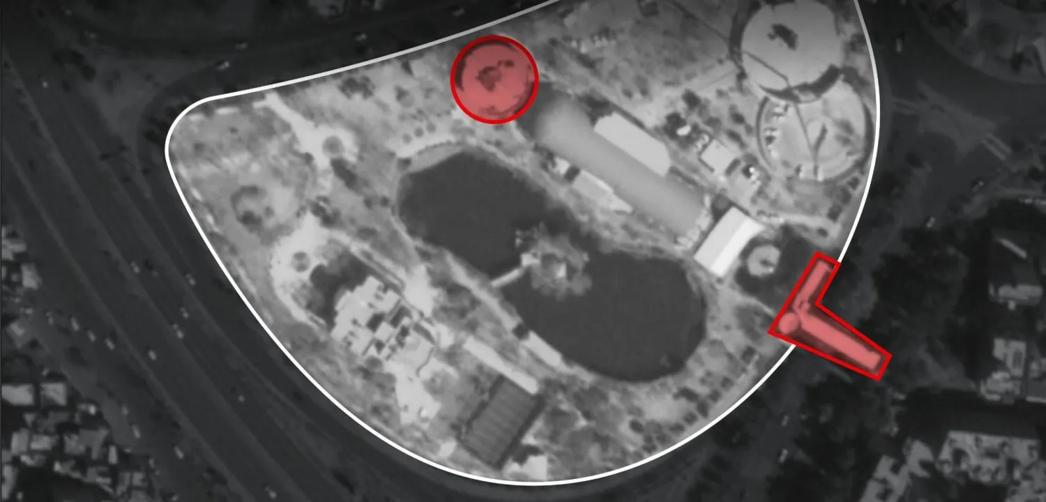 صورة نشرها المتحدث باسم الجيش الإسرائيلي أفيخاي أدرعي على صفحته على منصة «إكس» يقول إنها للموقع المستهدف في طهران