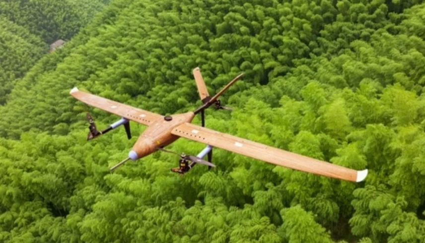 طائرة مصنوعة من ألياف الخيزران بوزن 7 كغم