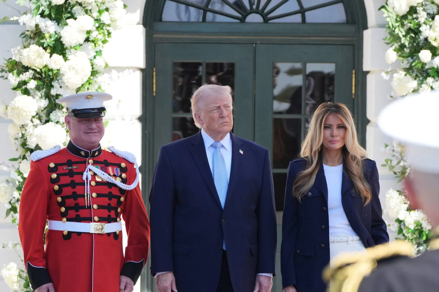 الرئيس الأميركي دونالد ترمب والسيدة الأولى ميلانيا ترمب يشاركان في فعالية لعيد الفصح في البيت الأبيض بالعاصمة واشنطن، 6 أبريل 2026