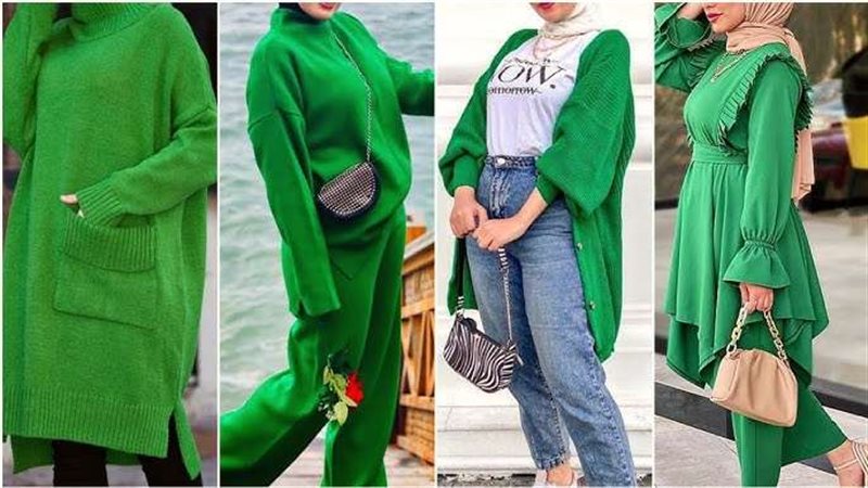 تدرجات الأخضر