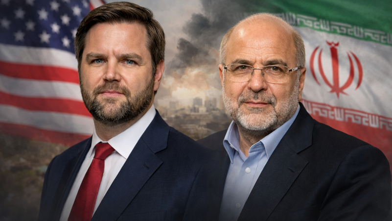 رئيسا وفدا التفاوض محمد باقر قاليباف ودي جي فانس